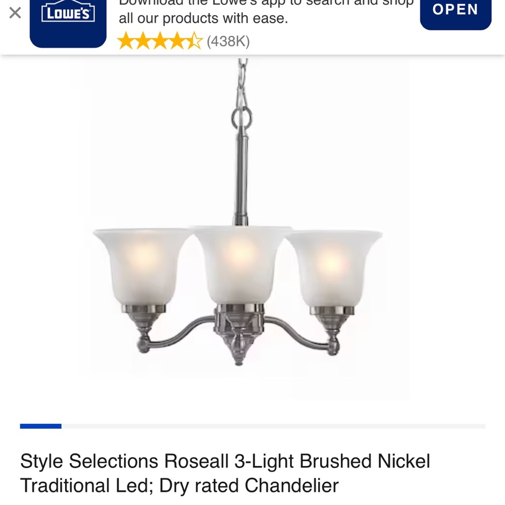 3-Light Chandelier
